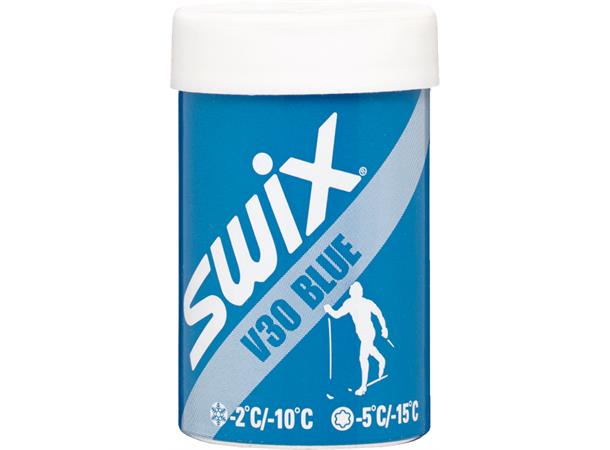 Swix V30 Blue Hardwax -2/-10C, 45g Tørvoks for kaldere forhold -6--15C